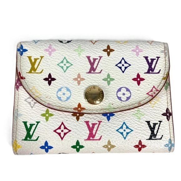 LOUIS VUITTON M66560 MonogramMulticolore Annellop-Cult de Vuitto Holder Case - Picture 1 of 15